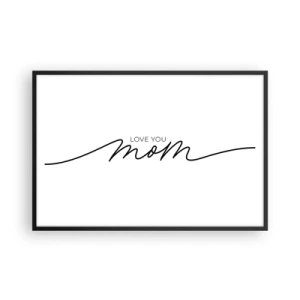 Póster en marco negro - Gran emoción - 91x61 cm