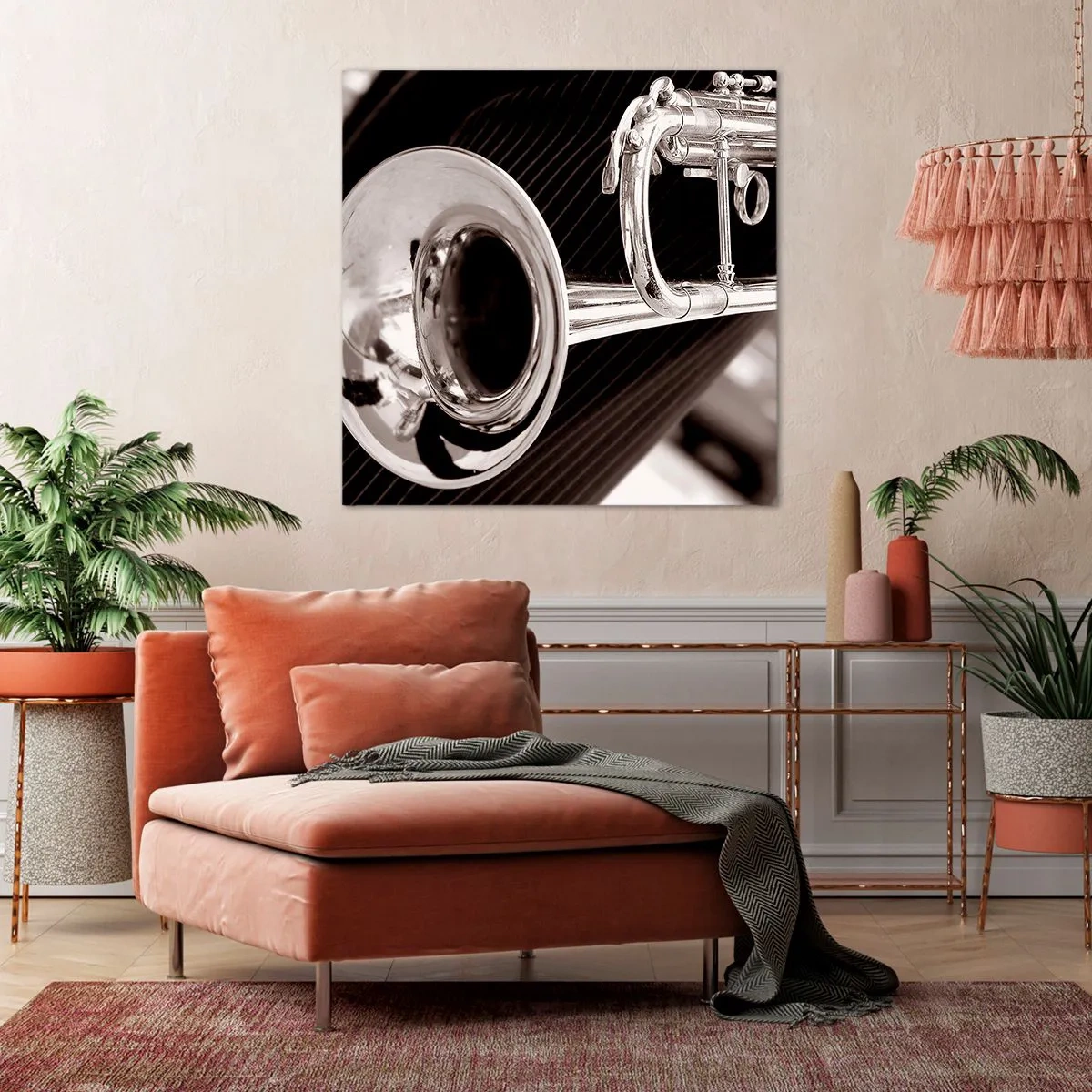 Cuadro sobre lienzo - Impresión de Imagen - Viaje musical a los años 30. - 40x40 cm