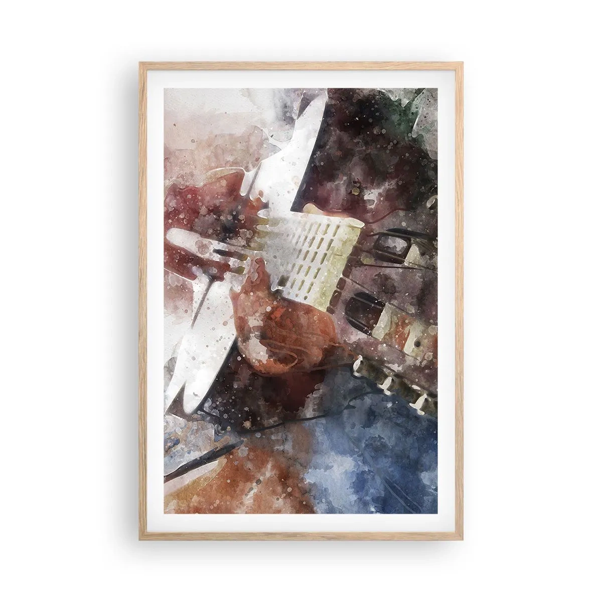 Póster en marco roble claro - ¿Y qué opinas? - 61x91 cm