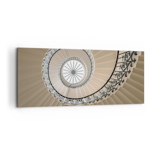 Cuadro sobre lienzo - Impresión de Imagen - En el interior de una concha - 100x40 cm