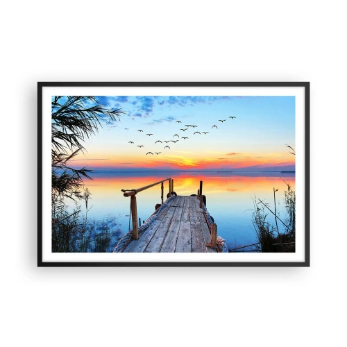 Póster en marco negro - Es hora de volver... - 91x61 cm