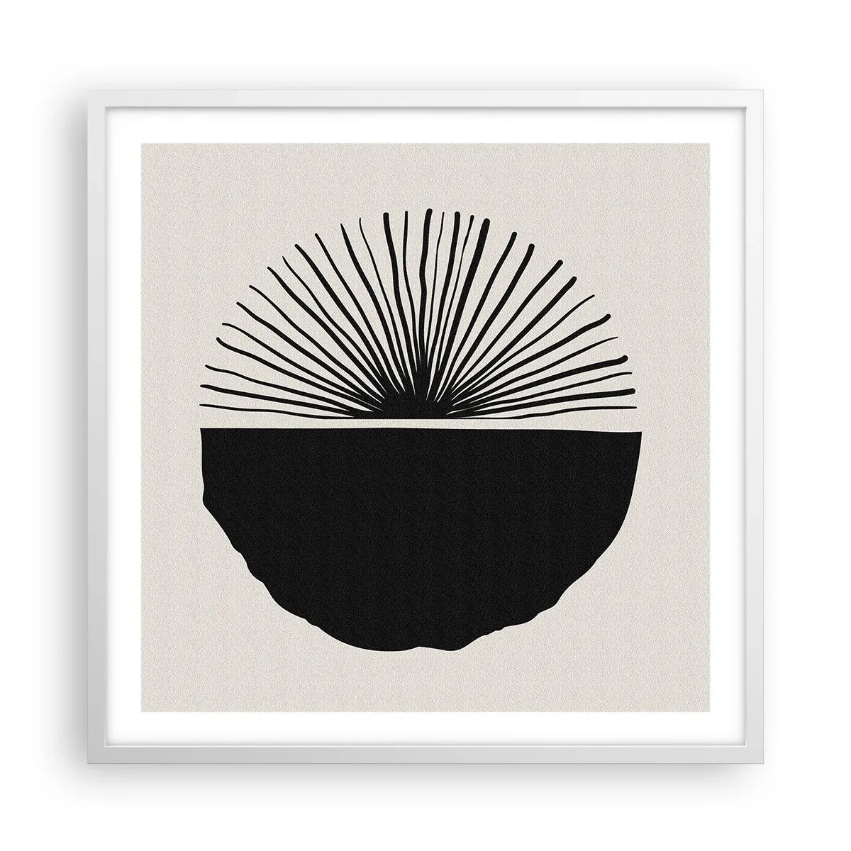 Póster en marco blanco - Un abanico de posibilidades - 60x60 cm