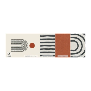Muestra de fotomural Premium Canvas - Magnetismo de formas y colores - Abstracción, Gráficos, Patrón moderno - 100x30 cm