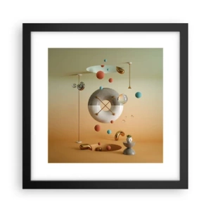 Póster en marco negro - Todo puede suceder - 30x30 cm