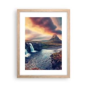 Póster en marco roble claro - En la majestuosidad de la naturaleza - 30x40 cm