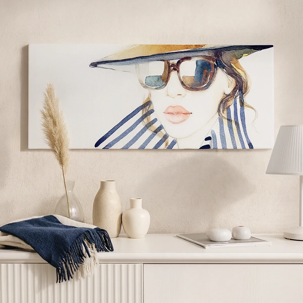 Cuadro sobre lienzo - Impresión de Imagen - ¡Florida le da la bienvenida! - 30x30 cm