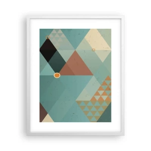 Póster en marco blanco - Uno para todos y todos para uno - 40x50 cm