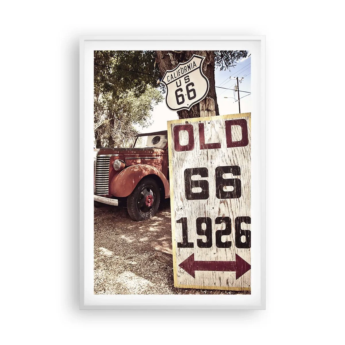 Póster en marco blanco - Una leyenda de la América profunda - 61x91 cm