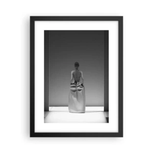 Póster en marco negro - Sencillez refinada - 30x40 cm