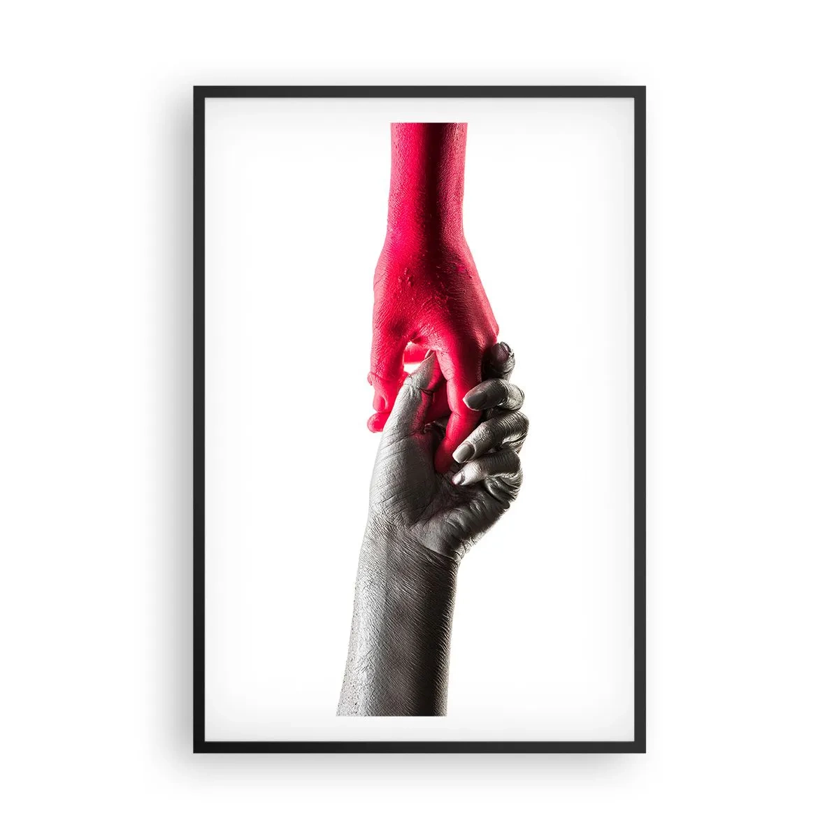 Póster en marco negro - Juntos, aunque diferentes - 61x91 cm