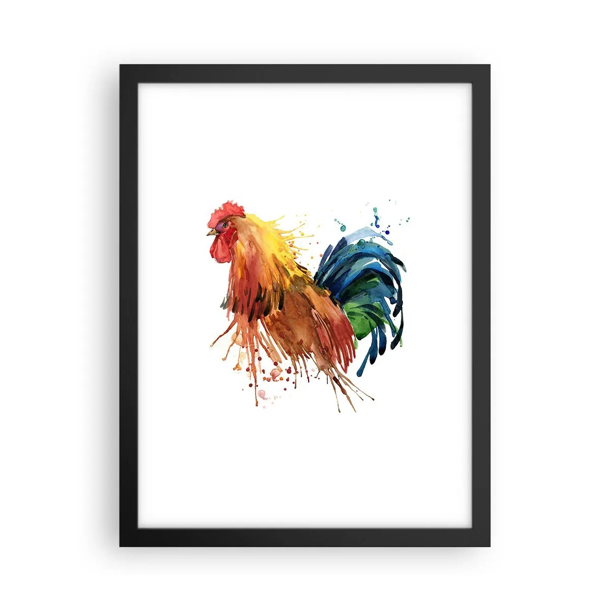 Póster en marco negro - Un manto real, un orgullo real - 30x40 cm
