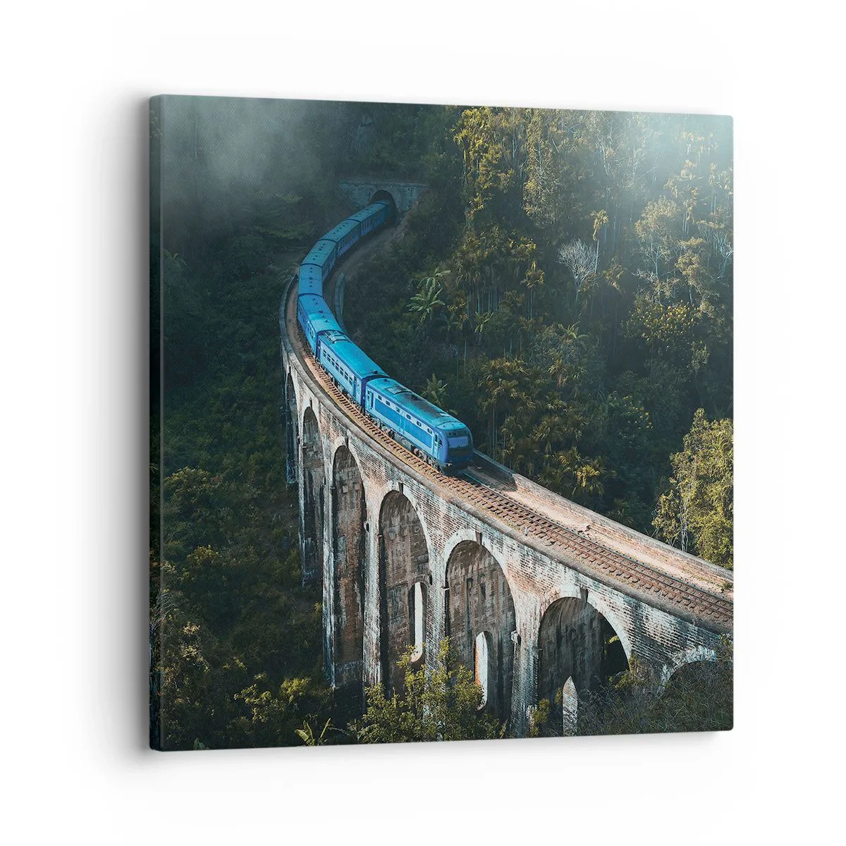 Cuadro sobre lienzo - Impresión de Imagen - Vías sobre la naturaleza - 30x30 cm