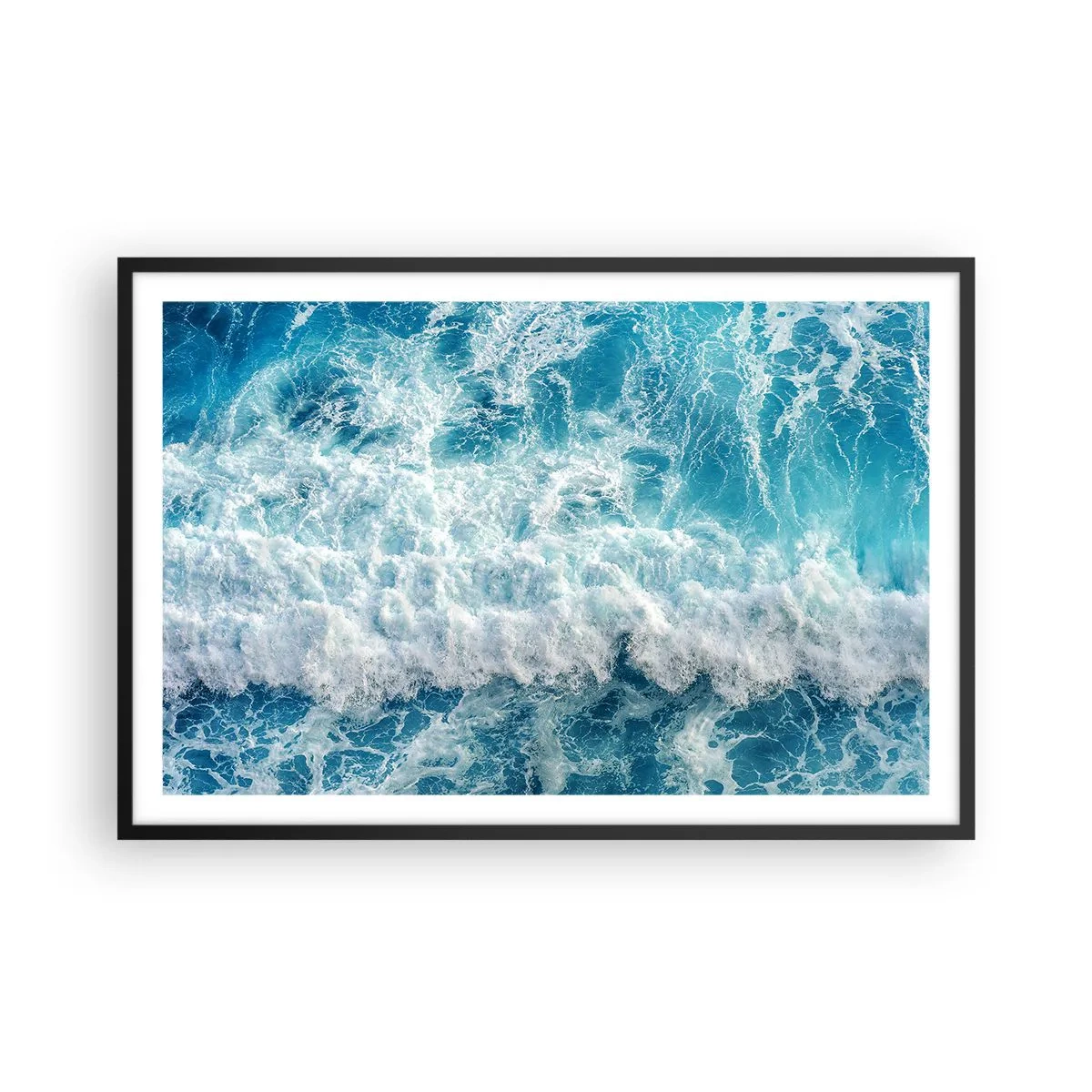 Póster en marco negro - Alegre y con mucho brío - 91x61 cm