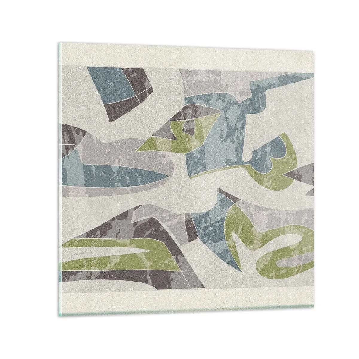 Cuadro sobre vidrio - Impresiones sobre Vidrio - Composición tras vidriera - 30x30 cm