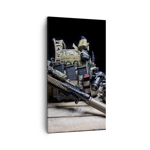 Cuadro sobre lienzo - Impresión de Imagen - ¡Descansen! - 45x80 cm