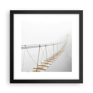 Póster en marco negro - ¿Adónde le llevará? - 30x30 cm