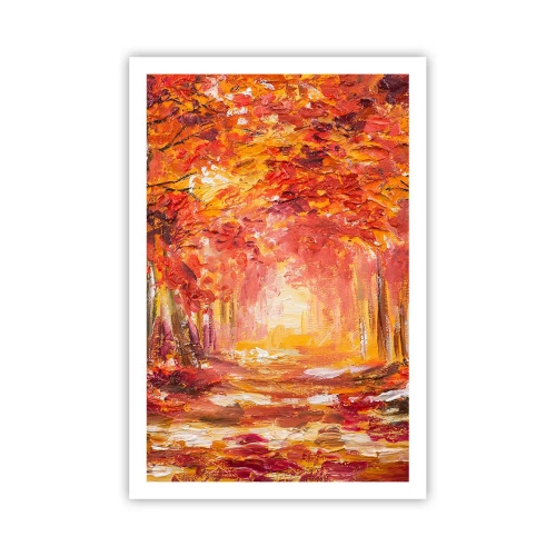 Póster - Bosque de cobre - 61x91 cm