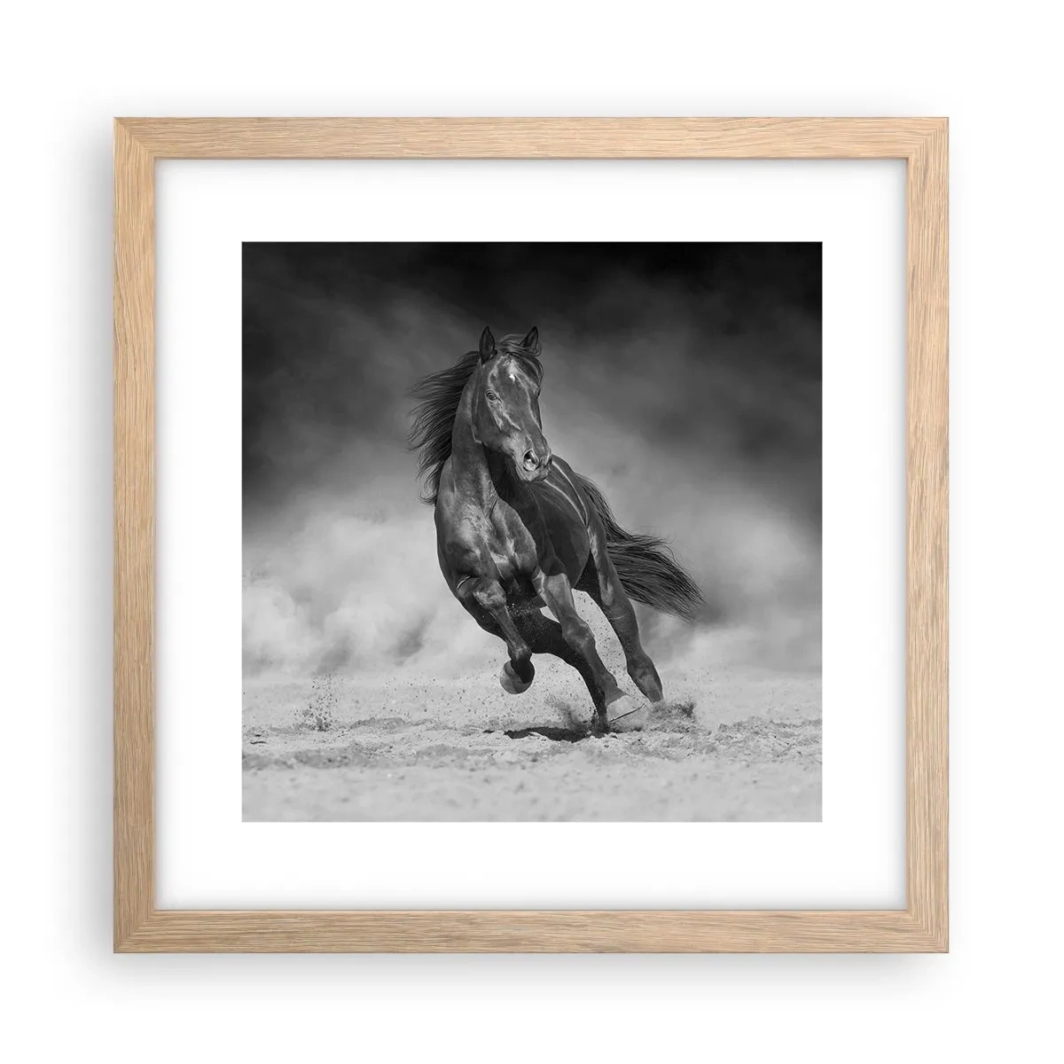 Póster en marco roble claro - Digno del propio emir - 30x30 cm