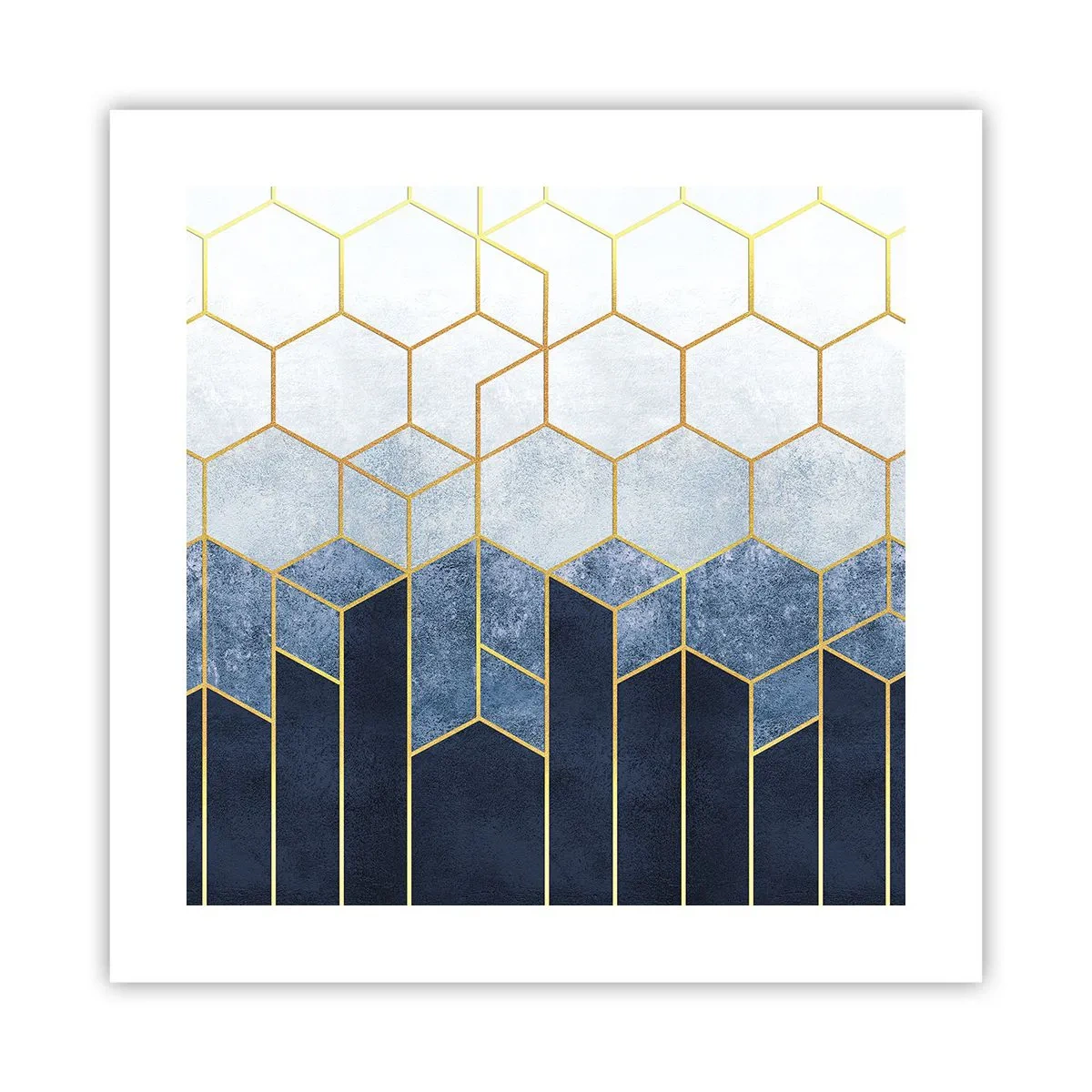 Póster - Composición rítmica visual - 40x40 cm