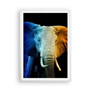 Póster en marco blanco - Excéntrico, no un bicho raro - 70x100 cm