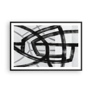 Póster en marco negro - Construir profundidad - 91x61 cm