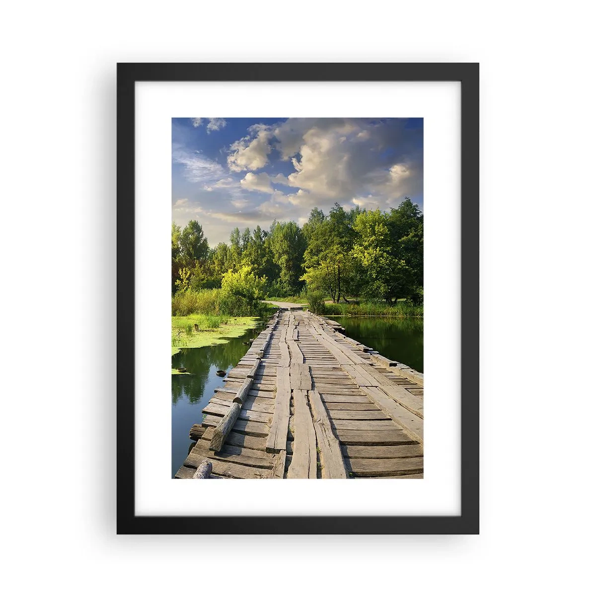 Póster en marco negro - Verano, verano en todas partes - 30x40 cm