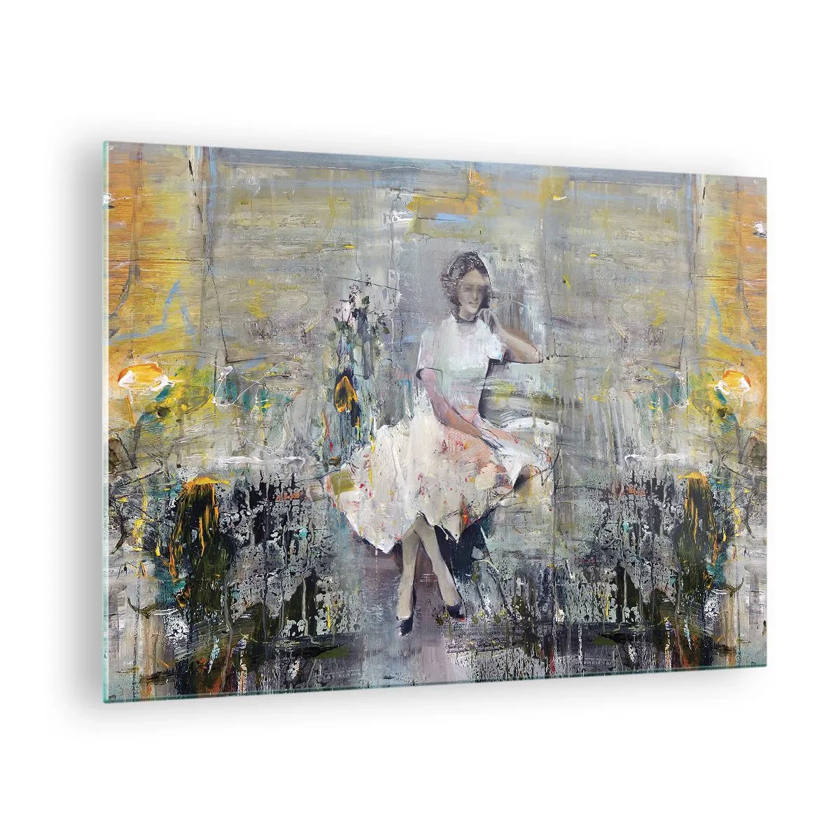 Cuadro sobre vidrio - Impresiones sobre Vidrio - Clásico y moderno - 70x50cm - Clásica y moderna - Decoración de pared moderna para salón y dormitorio ARTTOR