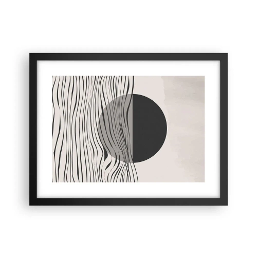 Póster en marco negro - Media composición - 40x30 cm