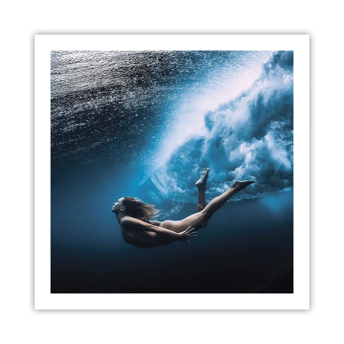 Póster - Una sirena contemporánea - 60x60 cm