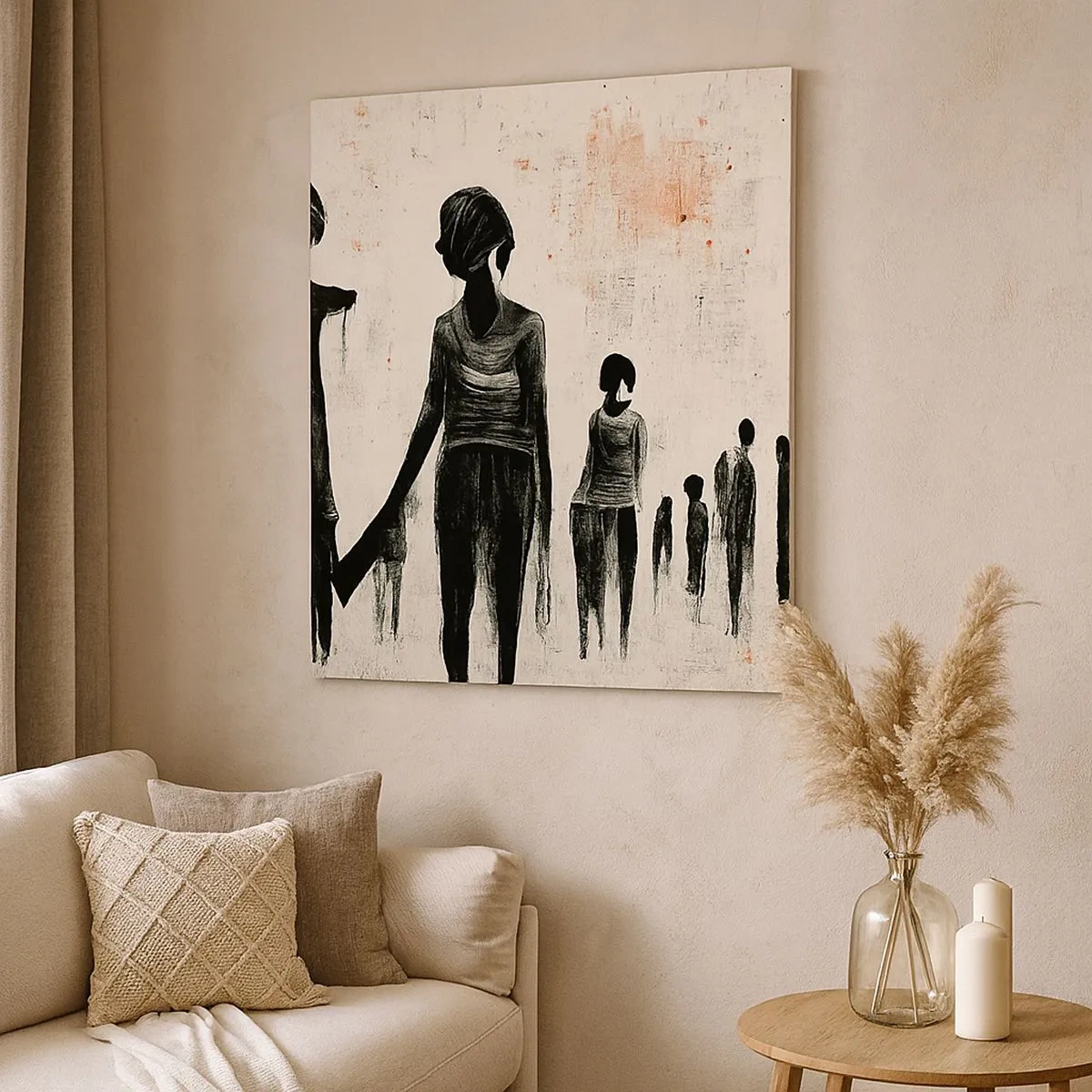 Cuadro sobre lienzo - Impresión de Imagen - Contra la soledad - 30x30 cm