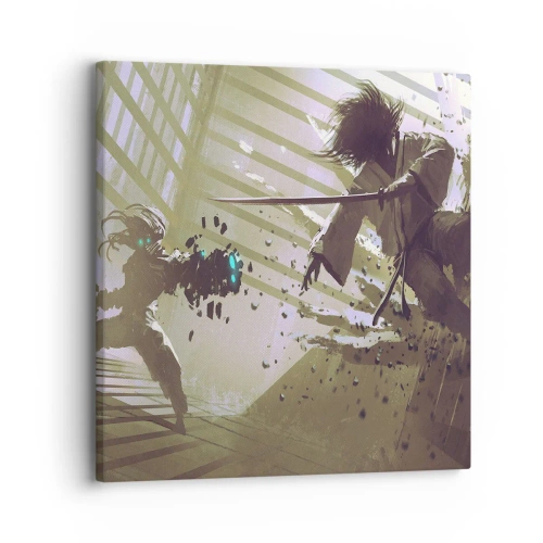 Cuadro sobre lienzo - Impresión de Imagen - Y puedes ser un samurai - 30x30 cm