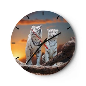 Reloj de pared - Reloj de vidrio - Como en Narnia - 40x40 cm