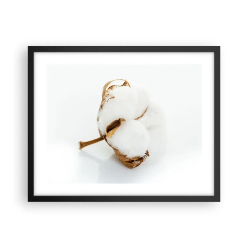 Póster en marco negro - Suave por naturaleza - 50x40 cm