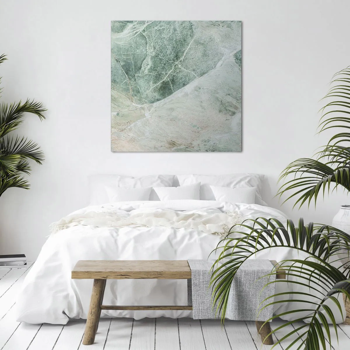 Cuadro sobre lienzo - Impresión de Imagen - El noble frescor de la piedra - 50x50 cm