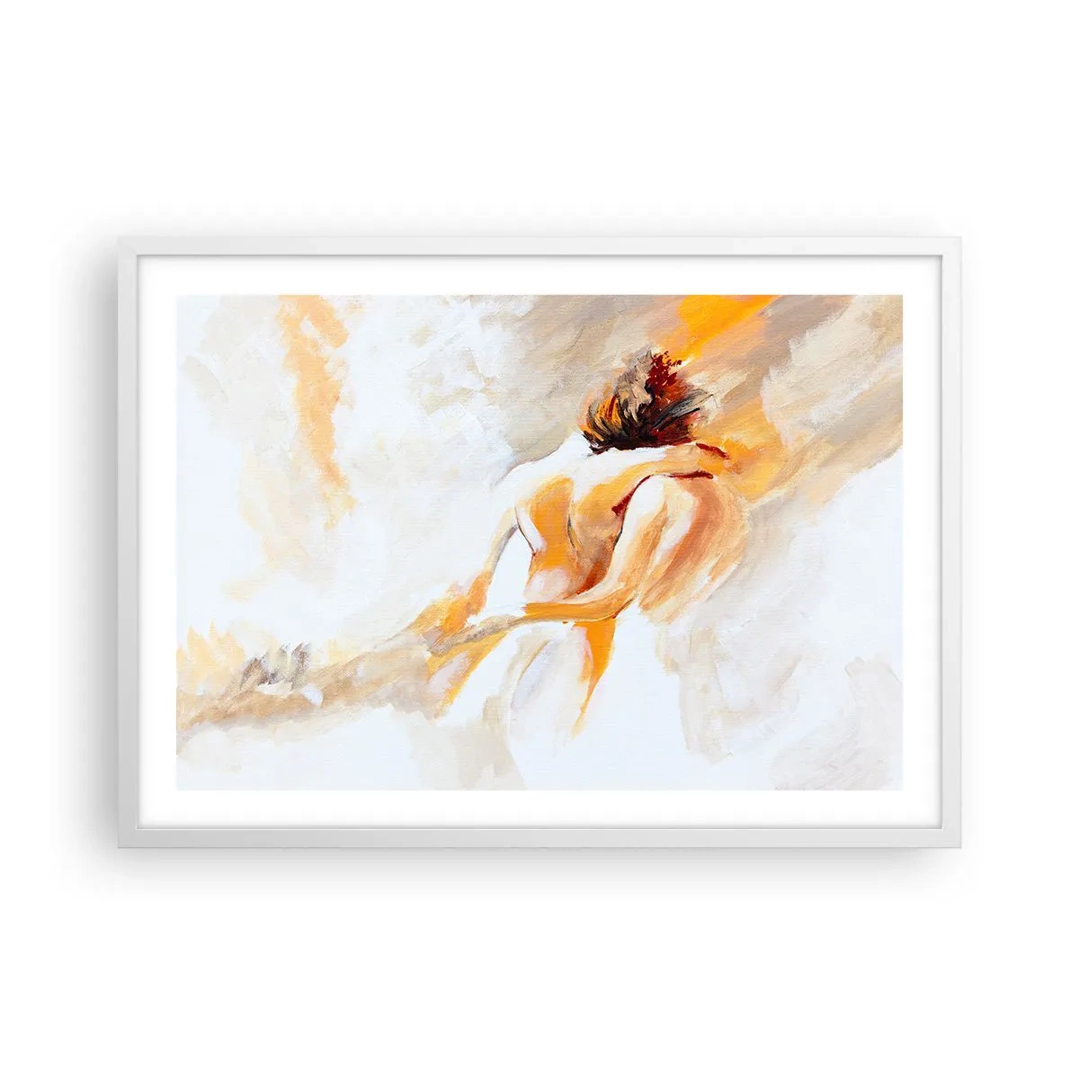 Póster en marco blanco - En un cielo de cercanía - 70x50 cm