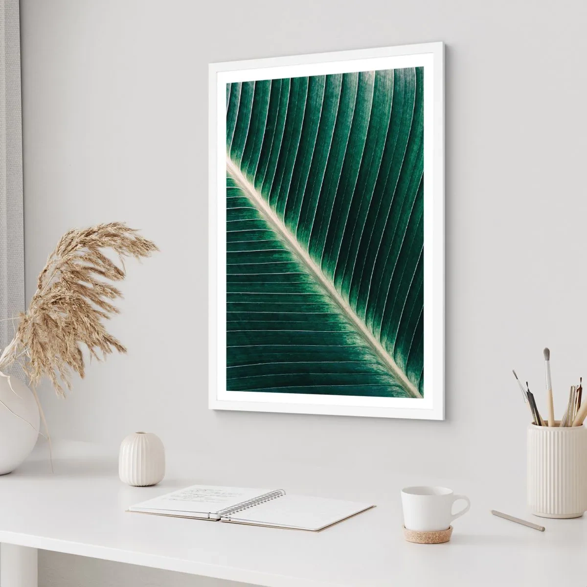 Póster en marco blanco - El ritmo de la naturaleza - 70x100 cm