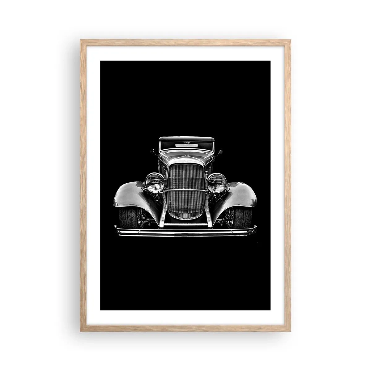 Póster en marco roble claro - Un verdadero caballero - 50x70 cm