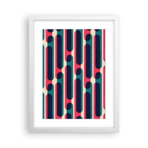 Póster en marco blanco - Profundidad y relieve - 30x40 cm