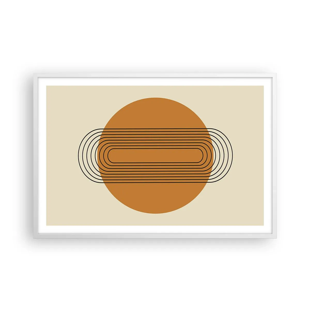 Póster en marco blanco - El plan perfecto - 91x61 cm