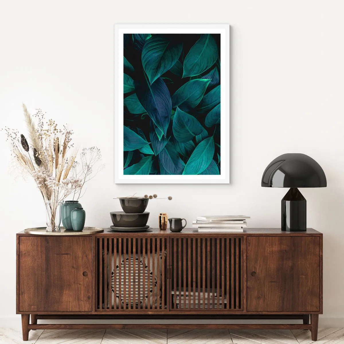 Póster en marco blanco - El propio verde - 70x100 cm