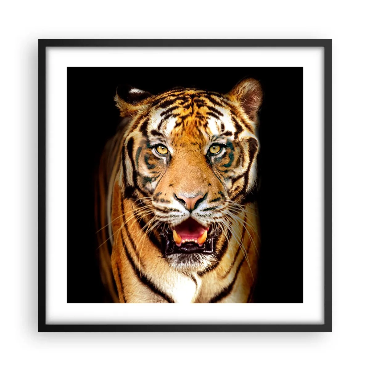 Póster en marco negro - Salvaje de corazón - 50x50 cm