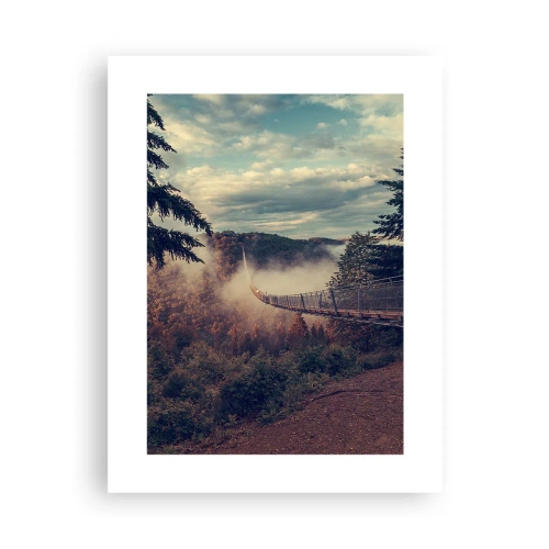 Póster - Sobre un bosque otoñal - 30x40 cm
