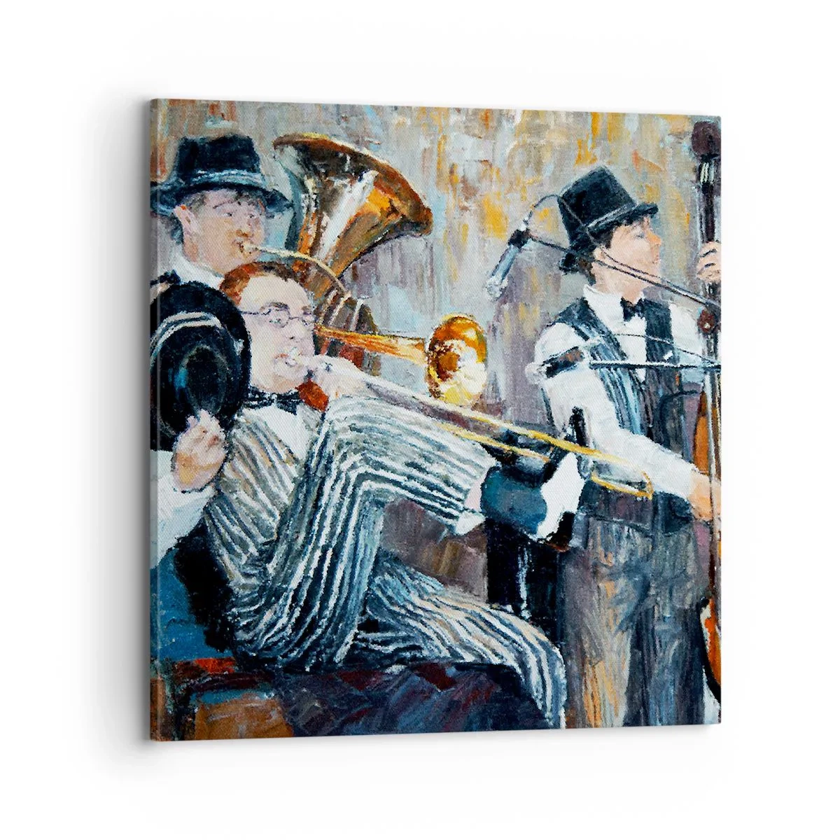 Cuadro sobre lienzo - Impresión de Imagen - Todo ese jazz - 70x70 cm