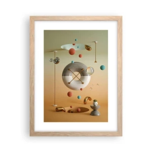 Póster en marco roble claro - Todo puede suceder - 30x40 cm