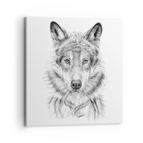 Cuadro sobre lienzo - Impresión de Imagen - Un líder nato - 70x70 cm