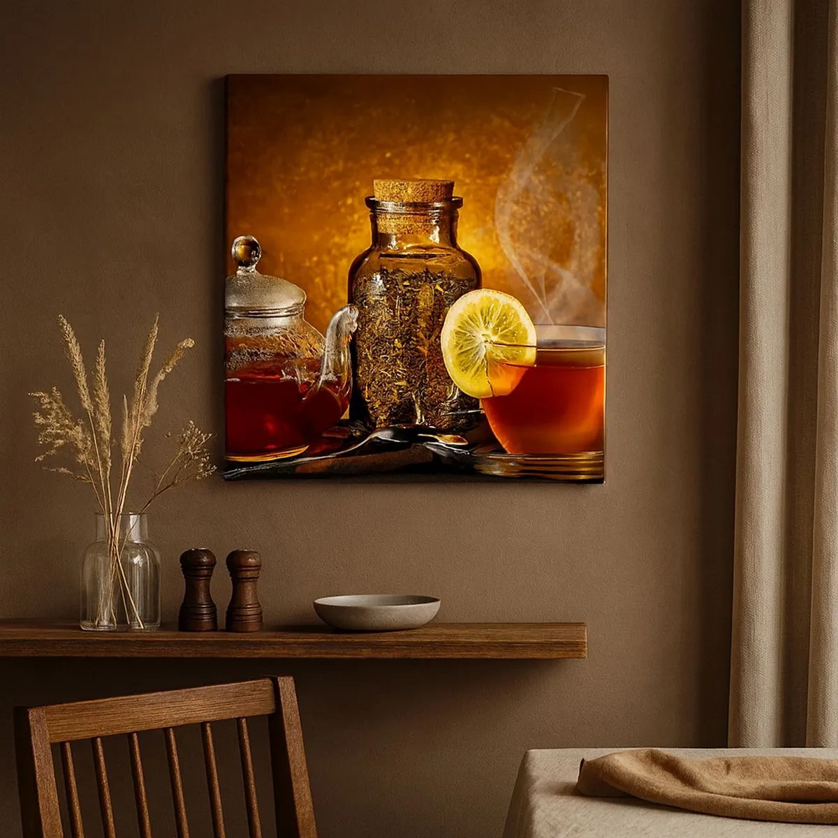 Cuadro sobre lienzo - Impresión de Imagen - Al estilo de los maestros holandeses - 30x30 cm