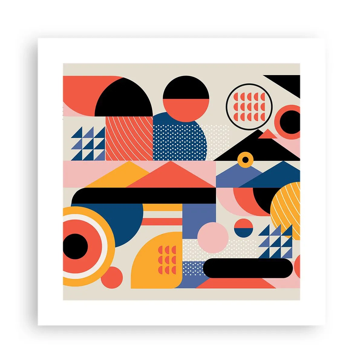 Póster - Composición: juegos - 40x40 cm