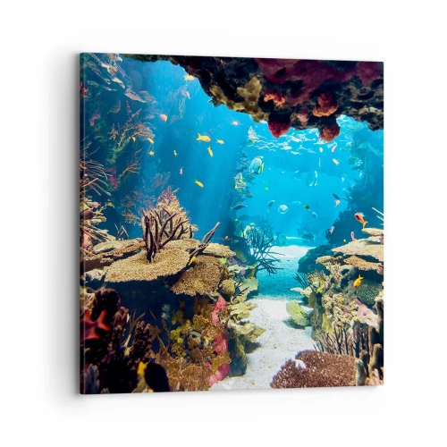 Cuadro sobre lienzo - Impresión de Imagen - Ni siquiera has soñado - 70x70 cm