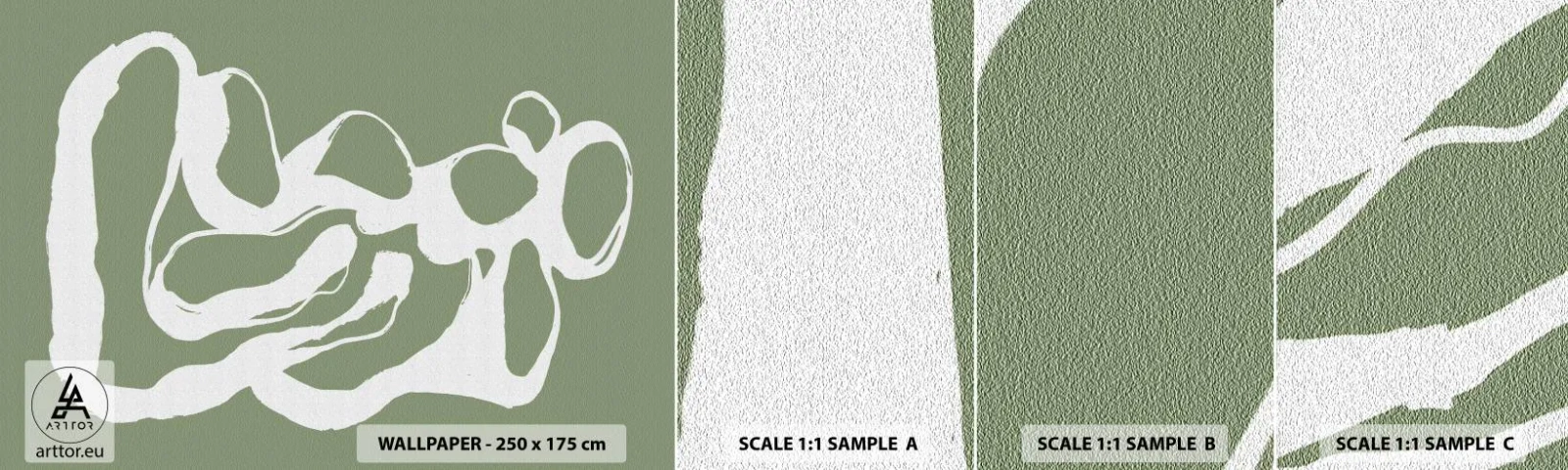 Muestra de fotomural autoadhesivo Deluxe Sticker - La llamada del espacio - Minimalismo, bohemia, Pedazo - 100x30 cm