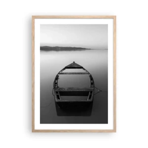 Póster en marco roble claro - Anhelo y melancolía - 50x70 cm